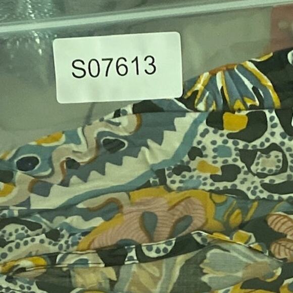 Ann Taylor LOFT Womens Dress Multicolored Abstract V Neck Sleeveless Stretch XS - Picture 10 of 10